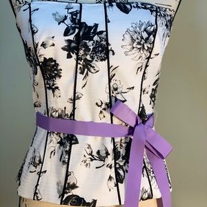 W.H.B.M Zip Up Corset Top